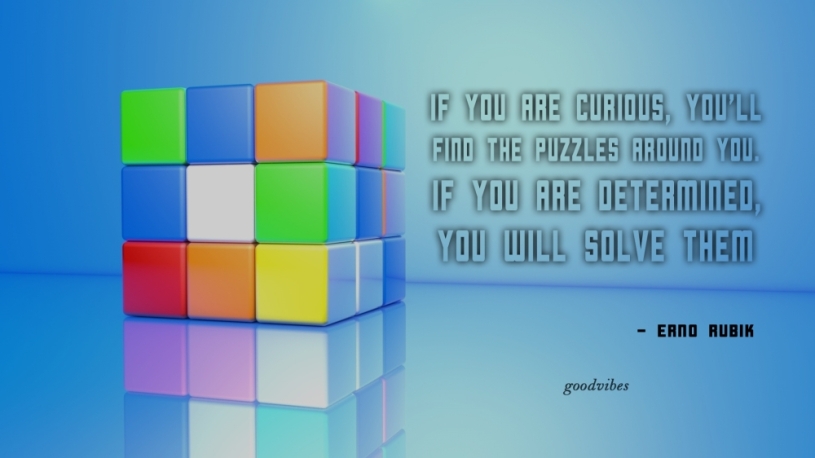 Inspiring & Motivating Quotes on Rubik's cube